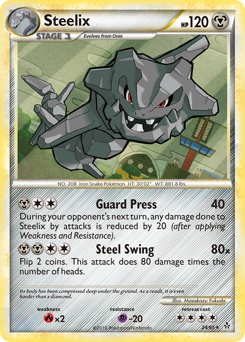 Steelix, Unleashed #24, Pokémon TCG card