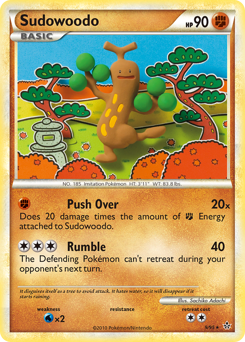 Sudowoodo, Unleashed #9, Pokémon TCG card