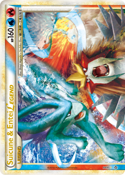 Suicune & Entei LEGEND, Unleashed #94, Pokémon TCG card