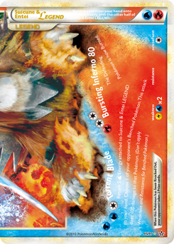 Suicune & Entei LEGEND, Unleashed #95, Pokémon TCG card