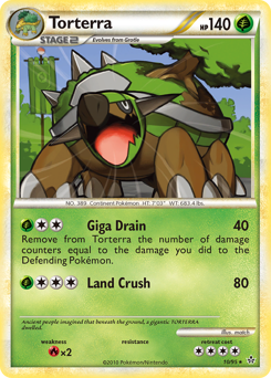 Torterra, Unleashed #10, Pokémon TCG card