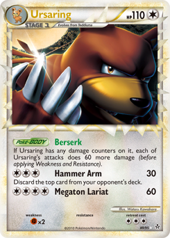 Ursaring, Unleashed #89, Pokémon TCG card