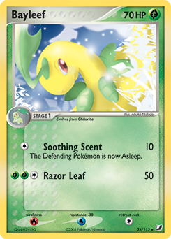 Bayleef, Unseen Forces #35, Pokémon TCG card