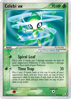 Celebi ex, Unseen Forces #117, Pokémon TCG card