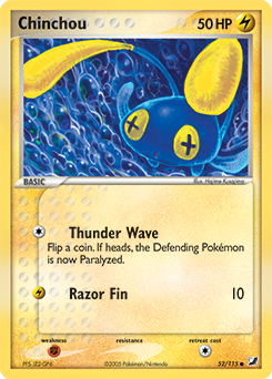 Chinchou, Unseen Forces #52, Pokémon TCG card