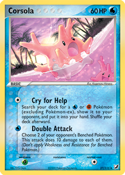 Corsola, Unseen Forces #37, Pokémon TCG card