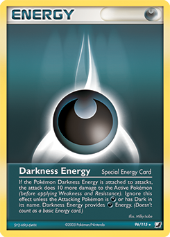Darkness Energy, Unseen Forces #96, Pokémon TCG card