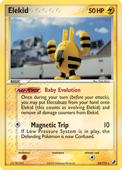 Elekid, Unseen Forces #23, Pokémon TCG card