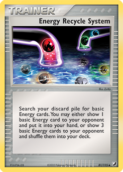 Energy Recycle System, Unseen Forces #81, Pokémon TCG card