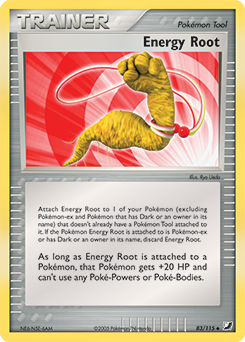 Energy Root, Unseen Forces #83, Pokémon TCG card