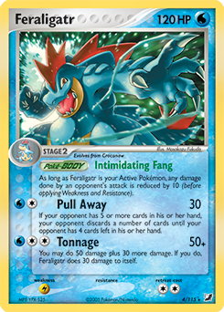 Feraligatr, Unseen Forces #4, Pokémon TCG card