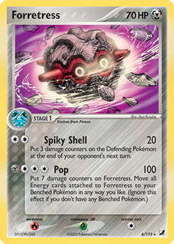 Forretress, Unseen Forces #6, Pokémon TCG card