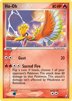 Ho-Oh, Unseen Forces #27, Pokémon TCG card