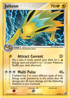 Jolteon, Unseen Forces #8, Pokémon TCG card