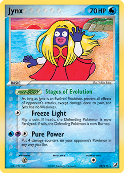 Jynx, Unseen Forces #28, Pokémon TCG card