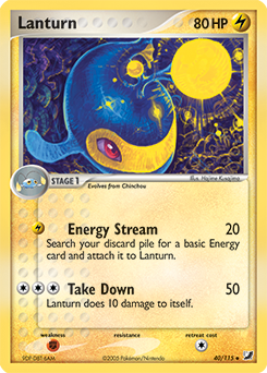 Lanturn, Unseen Forces #40, Pokémon TCG card