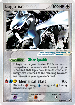 Lugia ex, Unseen Forces #105, Pokémon TCG card