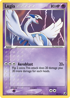 Lugia, Unseen Forces #29, Pokémon TCG card