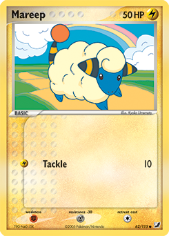 Mareep, Unseen Forces #62, Pokémon TCG card
