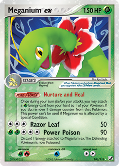 Meganium ex, Unseen Forces #106, Pokémon TCG card