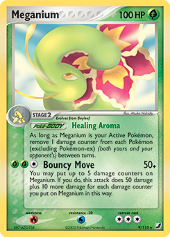 Meganium, Unseen Forces #9, Pokémon TCG card
