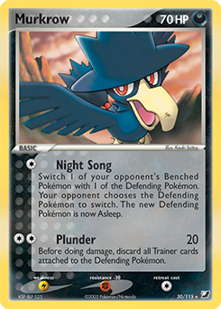 Murkrow, Unseen Forces #30, Pokémon TCG card