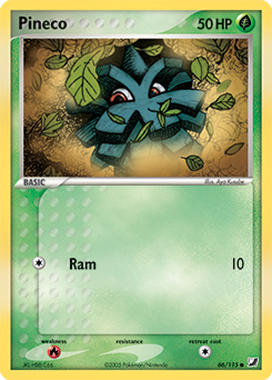 Pineco, Unseen Forces #66, Pokémon TCG card
