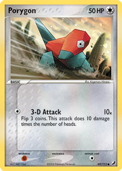 Porygon, Unseen Forces #69, Pokémon TCG card