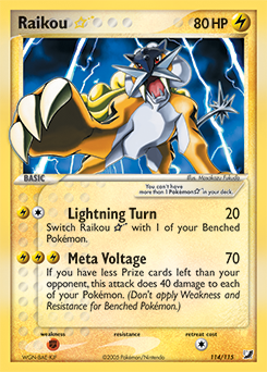 Raikou ★, Unseen Forces #114, Pokémon TCG card