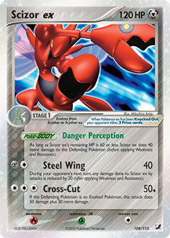 Scizor ex, Unseen Forces #108, Pokémon TCG card