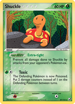 Shuckle, Unseen Forces #47, Pokémon TCG card