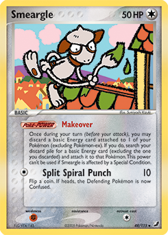 Smeargle, Unseen Forces #48, Pokémon TCG card