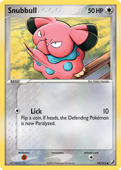 Snubbull, Unseen Forces #74, Pokémon TCG card