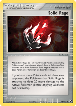Solid Rage, Unseen Forces #92, Pokémon TCG card