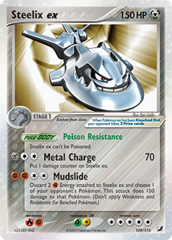 Steelix ex, Unseen Forces #109, Pokémon TCG card