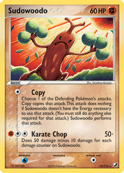 Sudowoodo, Unseen Forces #15, Pokémon TCG card