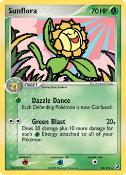 Sunflora, Unseen Forces #16, Pokémon TCG card