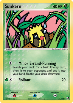 Sunkern, Unseen Forces #76, Pokémon TCG card