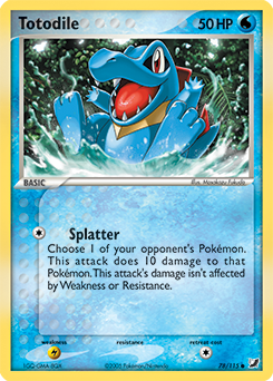 Totodile, Unseen Forces #78, Pokémon TCG card