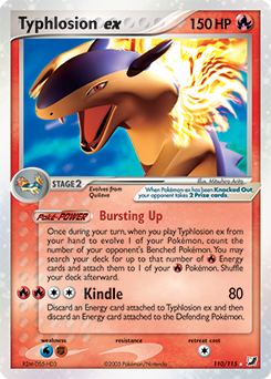 Typhlosion ex, Unseen Forces #110, Pokémon TCG card