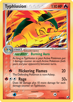 Typhlosion, Unseen Forces #17, Pokémon TCG card
