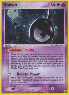 Unown, Unseen Forces #!, Pokémon TCG card