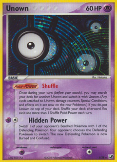 Unown, Unseen Forces #I, Pokémon TCG card