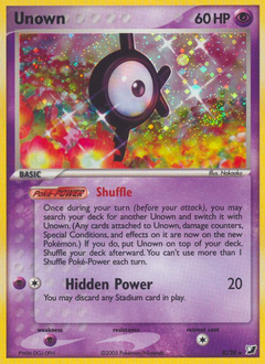 Unown, Unseen Forces #K, Pokémon TCG card