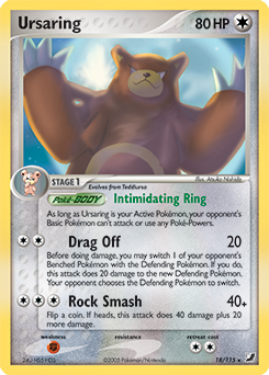 Ursaring, Unseen Forces #18, Pokémon TCG card