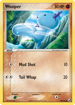 Wooper, Unseen Forces #79, Pokémon TCG card