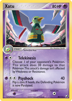 Xatu, Unseen Forces #49, Pokémon TCG card