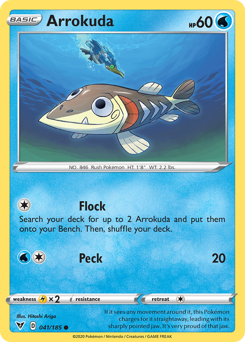 Arrokuda, Vivid Voltage #41, Pokémon TCG card