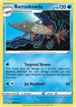 Barraskewda, Vivid Voltage #42, Pokémon TCG card