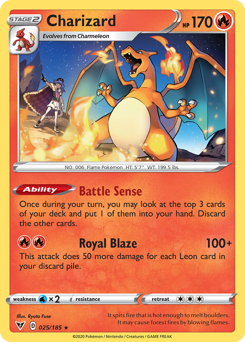 Charizard, Vivid Voltage #25, Pokémon TCG card